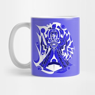 flatwoods in blue purple kaiju cryptid monster ecopop Mug